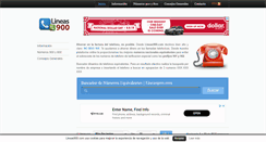 Desktop Screenshot of lineas900.com