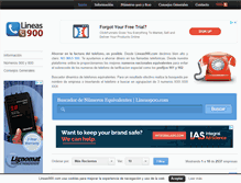 Tablet Screenshot of lineas900.com